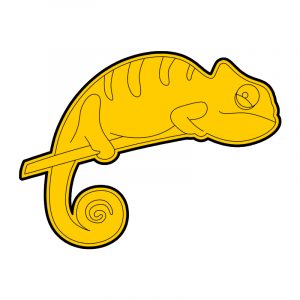 modla za kolace kameleon