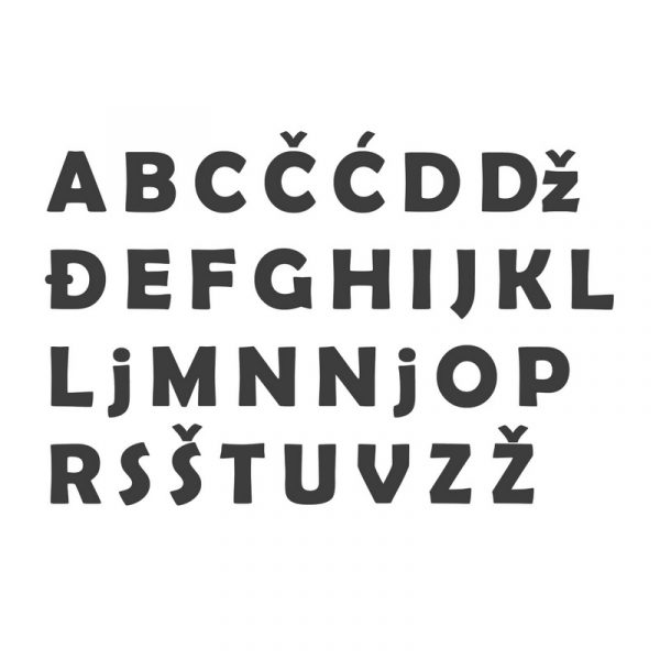 sekaci za fondan slova abeceda