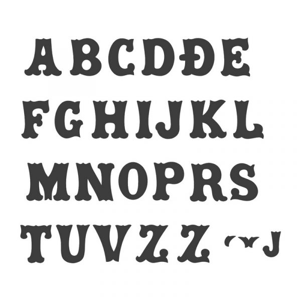 sekaci za fondan slova abeceda