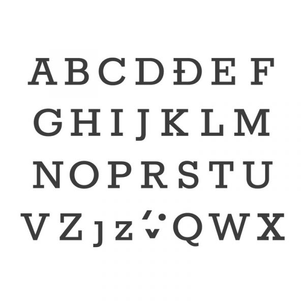 sekaci za fondan slova abeceda