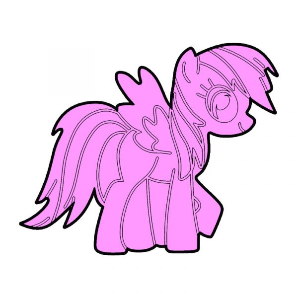 modla za medenjake rainbow dash