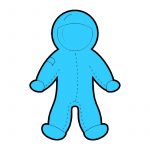 modla za medenjake kosmonaut