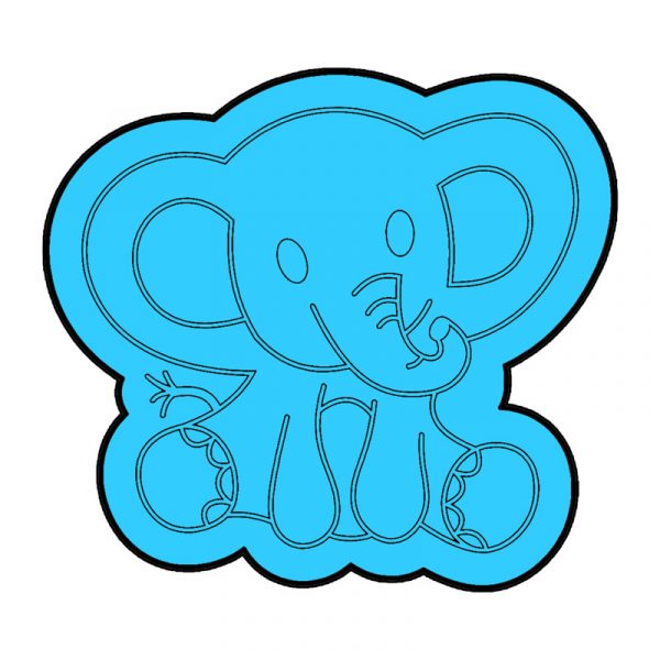 modla za medenjake slon