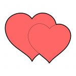 modla za keks dva srca