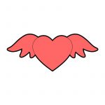 modla za keks srce sa krilima