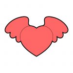 modla za keks srce sa krilima