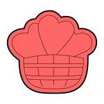 modla za keks korpa sa srcima