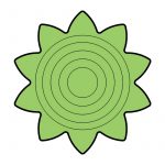 modla za medenjake cvet