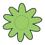 modla za medenjake cvet