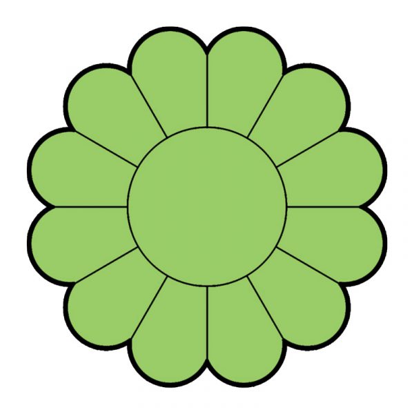 modla za medenjake cvet