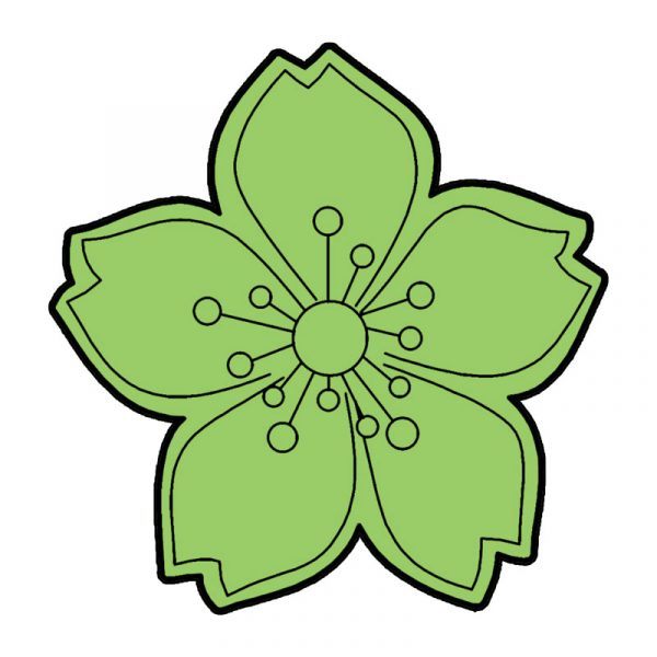 modla za medenjake cvet