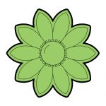 modla za medenjake cvet