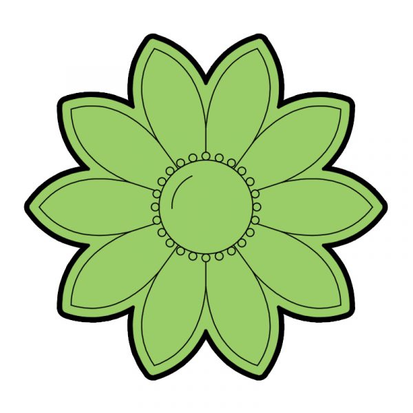 modla za medenjake cvet