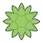 modla za medenjake cvet