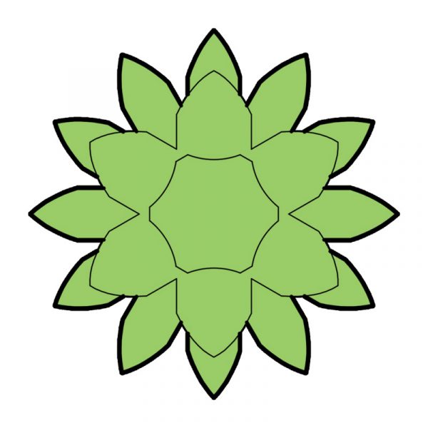 modla za medenjake cvet