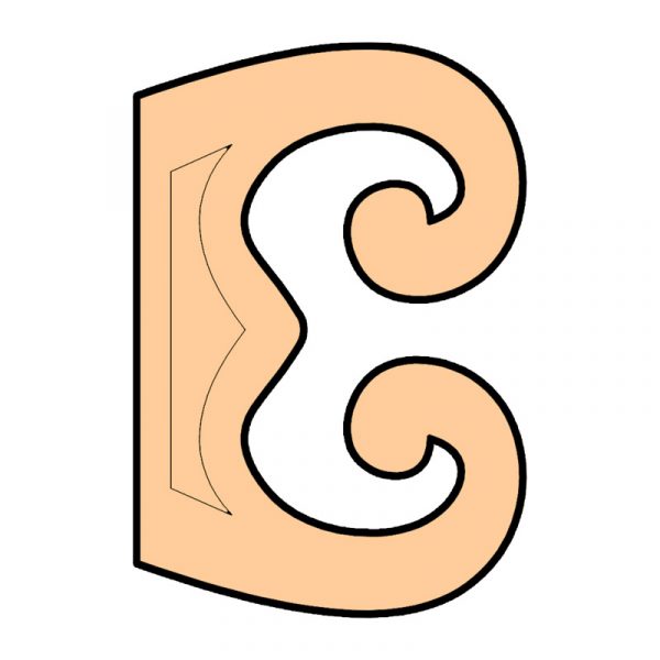 sekac za testo slovo s