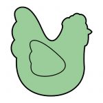 modla za medenjake kokoska