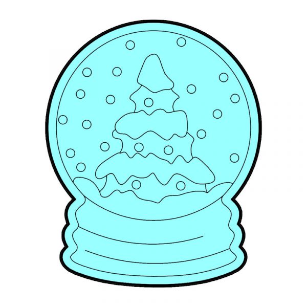 modla za medenjake snezna kugla