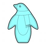 modla za medenjake pingvin