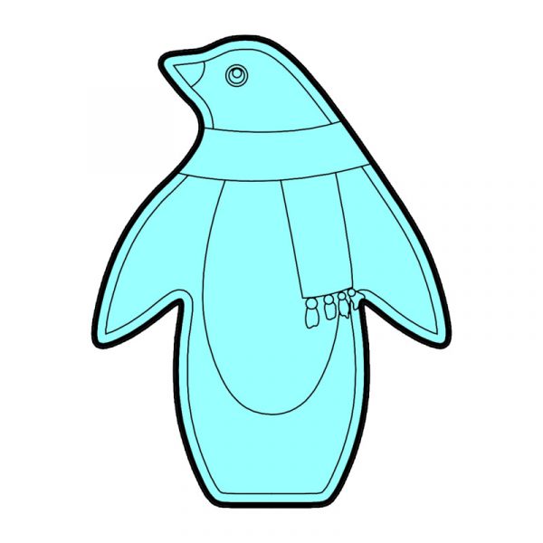 modla za medenjake pingvin