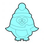 modla za medenjake pingvin