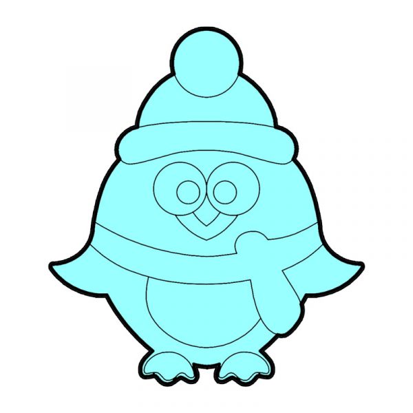 modla za medenjake pingvin