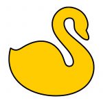 modla za kolace labud