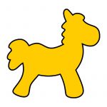 modla za kolače Konj