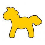 modla za kolače Konj