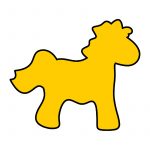 modla za kolače Konj