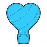 modla za medenjake leteci balon srce