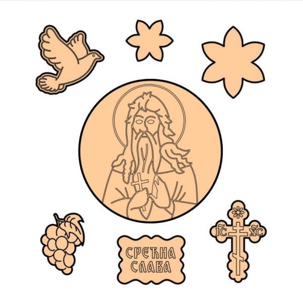 SE 1524 Set Sv Alimpije Sveti Alimpije SET - Slika 1