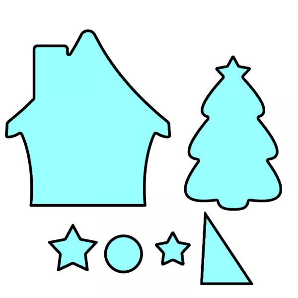 Kućica i jelka - Slika 1