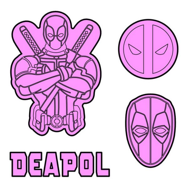 CR 3414 Deadpool set sa slovima Deadpool SET - Slika 1